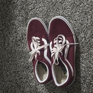 Maroon Vans